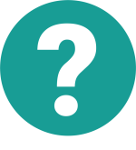 Green graphic of question mark icon
